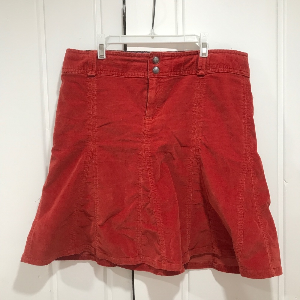 Athleta flared skirt, corduroy